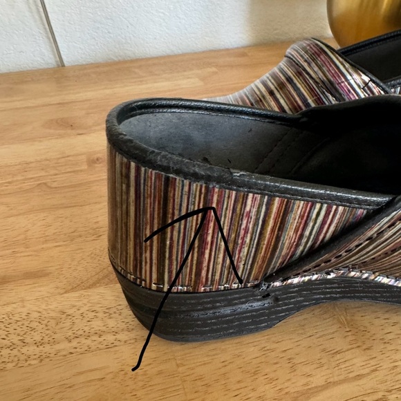 Dansko Profesional Nurse Multicolored Patent Leather Clogs Size EU 40 US 9.5/10 - Picture 13 of 16